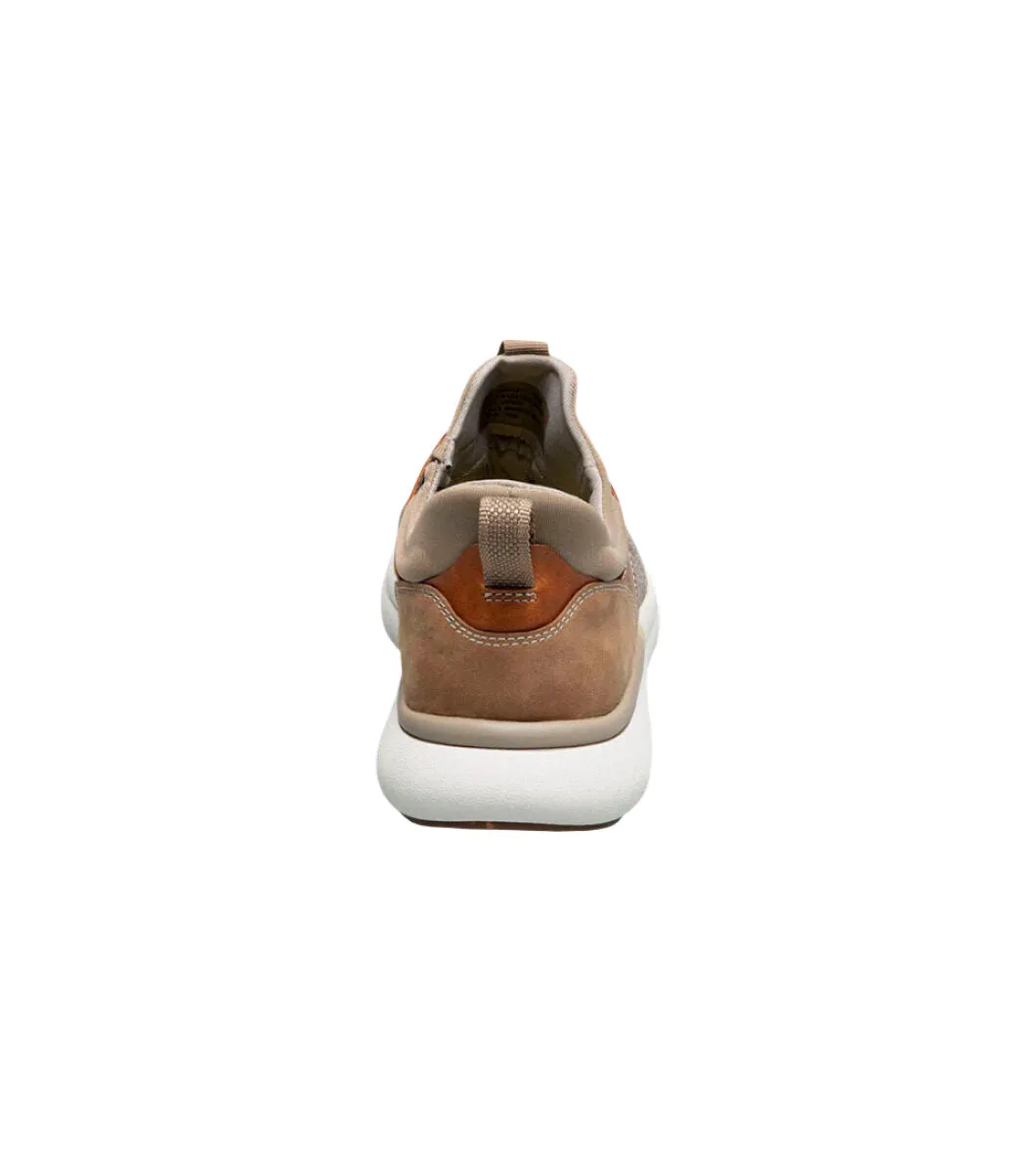 Florsheim Men's Fleet Knit Elastic Lace Sneaker - Taupe