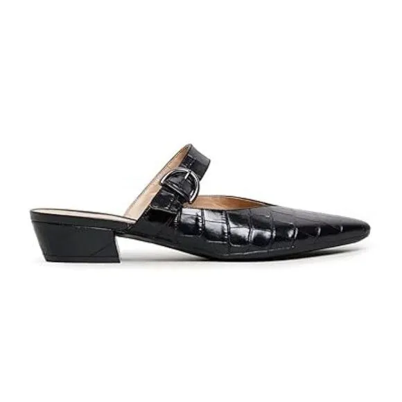 FOWT Women Fashion Croc-textured Sandals, Sexy Pointed Toe Slingback Pumps,