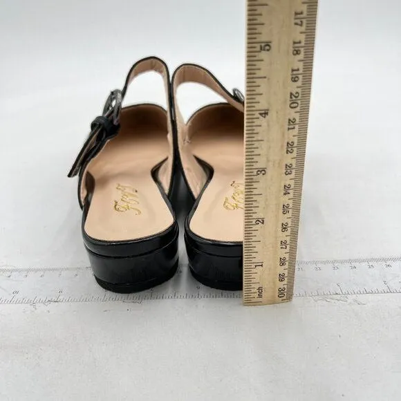 FOWT Women Fashion Croc-textured Sandals, Sexy Pointed Toe Slingback Pumps,