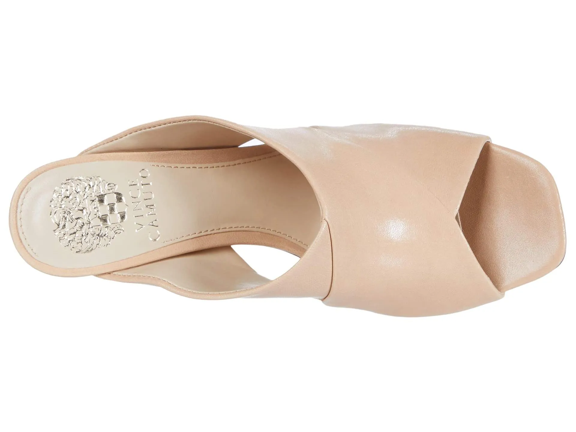 Friendly support Heel BISQUE Averessa Camuto Mule Wrapped Women's First-dibs sale Vince Peep-Toe