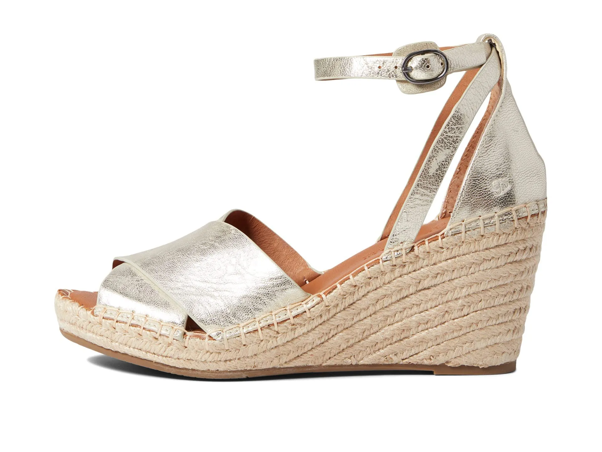 Gentle Souls by Kenneth Cole Women's Charli X Band Buckle Heeled Sandal, Ice, 8.5
