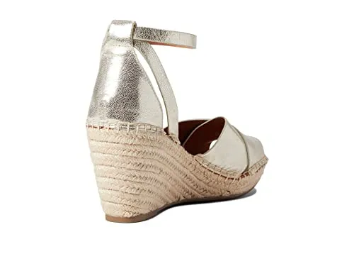 Gentle Souls by Kenneth Cole Women's Charli X Band Buckle Heeled Sandal, Ice, 8.5