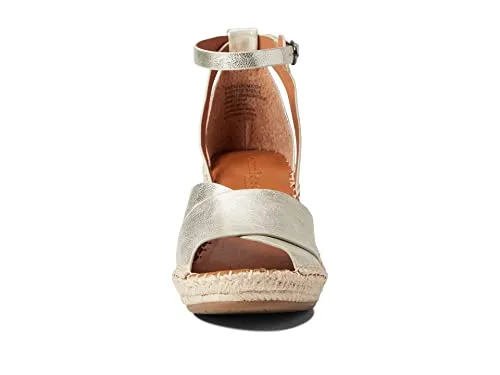 Gentle Souls by Kenneth Cole Women's Charli X Band Buckle Heeled Sandal, Ice, 8.5
