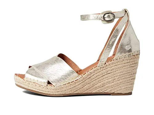 Gentle Souls by Kenneth Cole Women's Charli X Band Buckle Heeled Sandal, Ice, 8.5