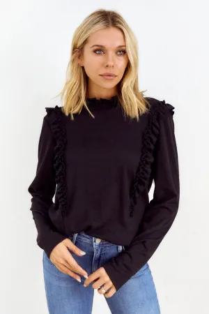 Georgia Ruffled Knit Top