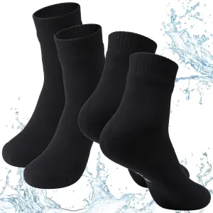Geyoga 2 Pairs Waterproof Unisex Breathable Ankle Socks Skiing Hiking Wading Fishing Outdoor Socks for Men Women, Large
