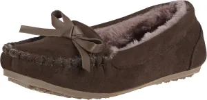 Girls Kids Moccasin Slippers Vegan Leather Suede Moccasin Loafer Fur Shoes