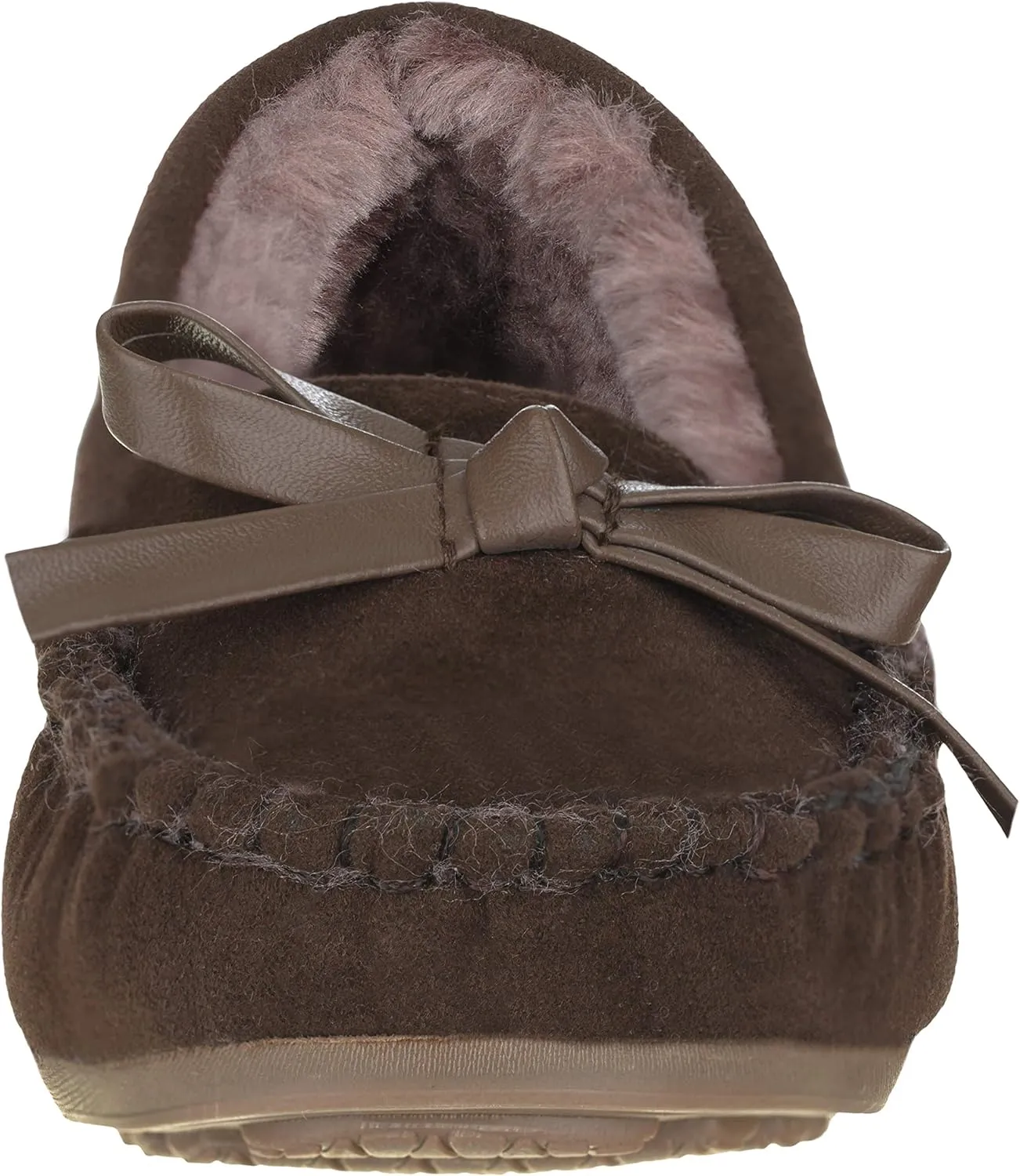 Girls Kids Moccasin Slippers Vegan Leather Suede Moccasin Loafer Fur Shoes