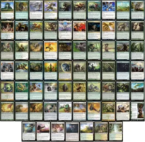 Green White Ramp/Draw/Huge Creature EDH Deck - Custom Built - Elite - MTG - Commander - 100 Card