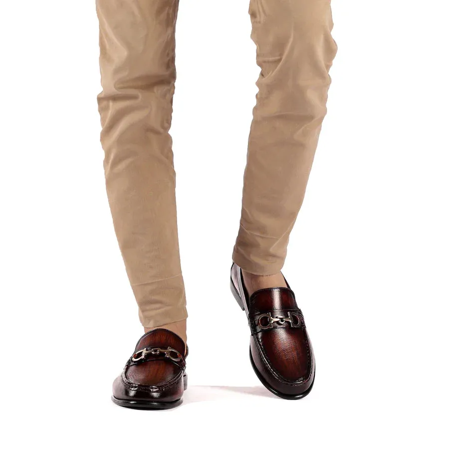 Handmade Men brown driving shoes, Men brown leather Loafer, Shoes for men