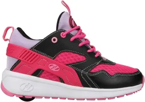 HEELYS Girl's Force (Little Kid/Big Kid/Adult) Black/Pink/Purple 6 Big Kid (Women's 7) M