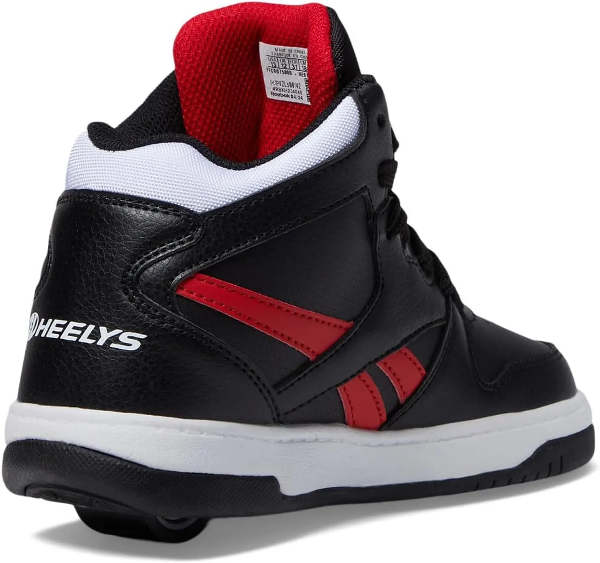 HEELYS Unisex-Adult Reebok Bb4500 Mid (Little Big Kid Wheeled Heel Shoe