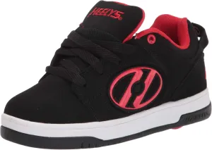 HEELYS Unisex-Child Voyager Tennis Shoe, Black/Red, 13c M US Big Kid