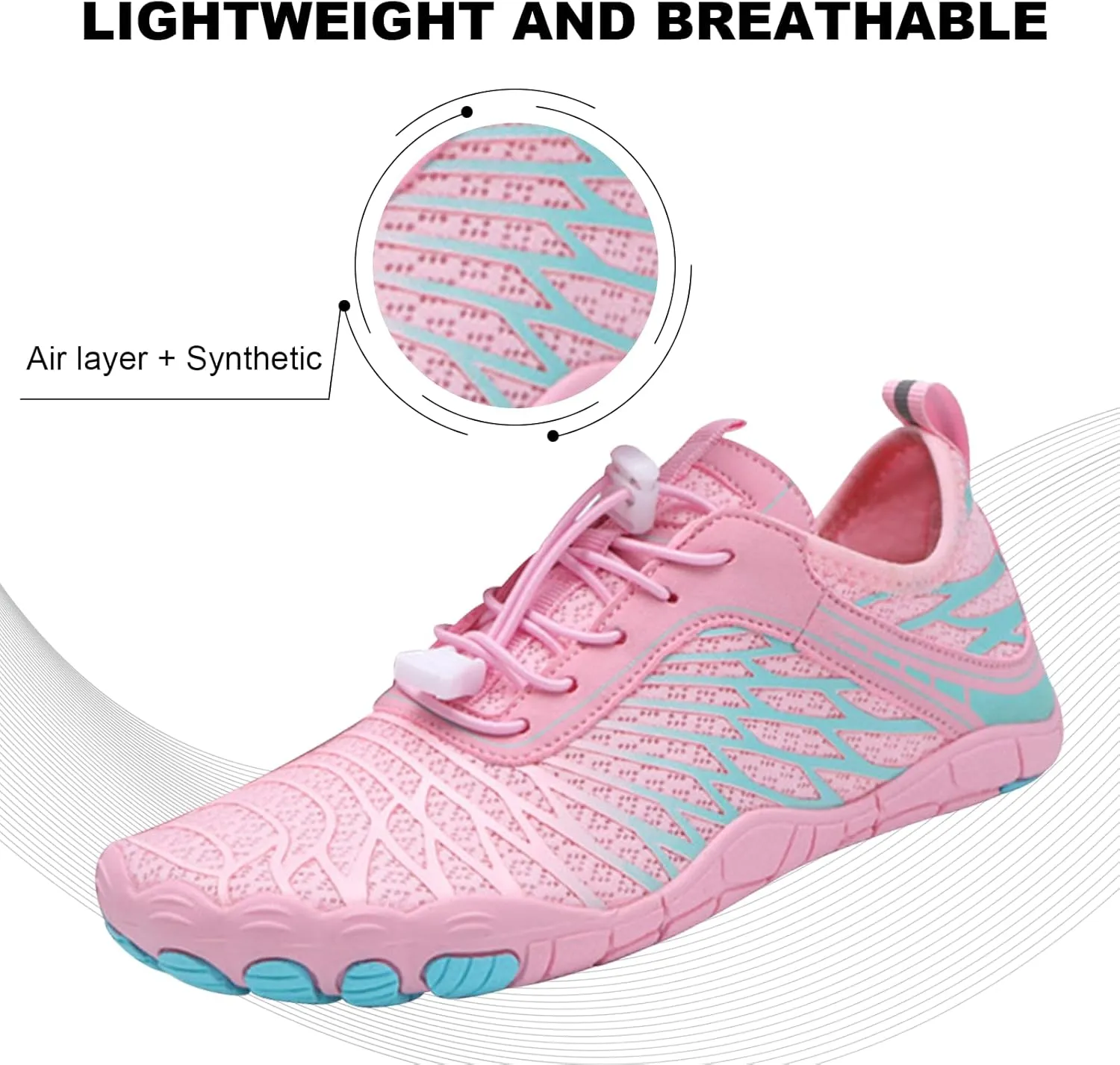 Hike Barefoot Shoes Women Men Non-Slip Healthy Breathable Fashion Trail Running Womens Mens Wide Toe Zero Drop Water Shoe