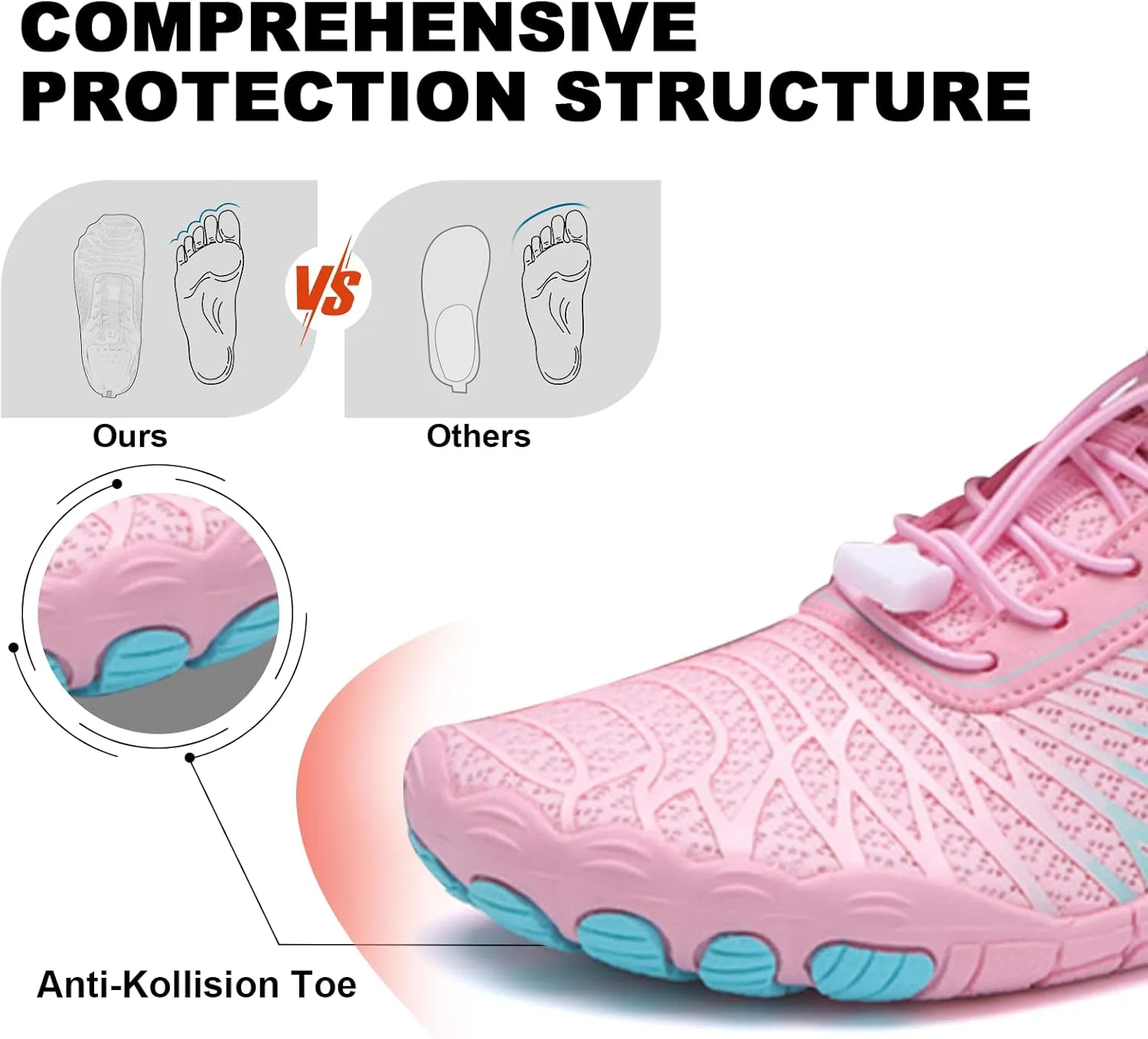 Hike Barefoot Shoes Women Men Non-Slip Healthy Breathable Fashion Trail Running Womens Mens Wide Toe Zero Drop Water Shoe