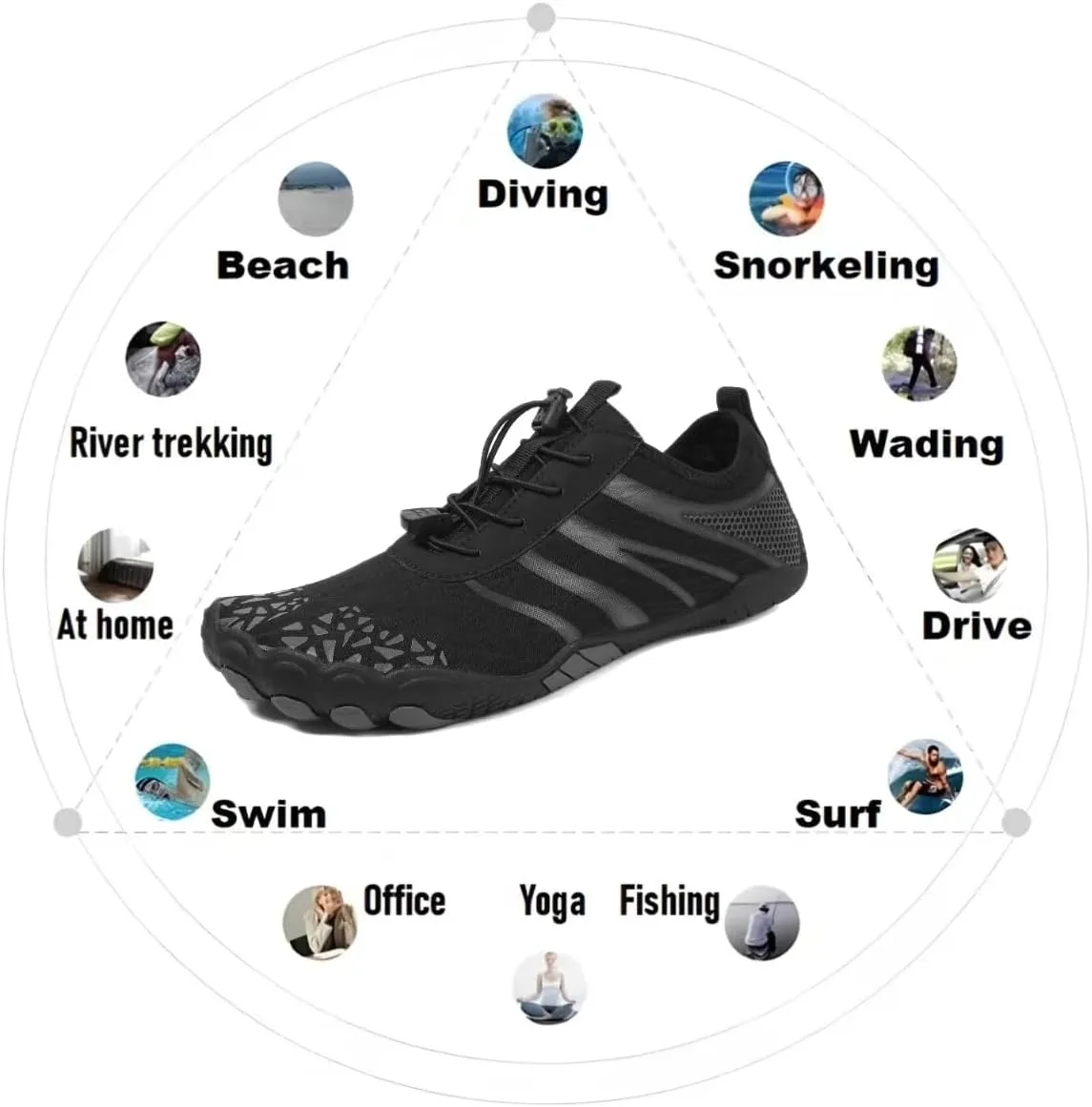 Hike Barefoot Shoes Women,2025 New Hiking Barefoot Shoes for Women Men , Breathable & Non-Slip Athletic Footwear, comfortable breathable zero-drop trail running shoes, Water Shoes Women Men ，quick-drying non-slip wide-toe box water shoes