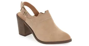 Honest Strap Pointed Klub Bliss Nico Product diversity Bootie Mule Adjustable Open-Heel Suede Slingback