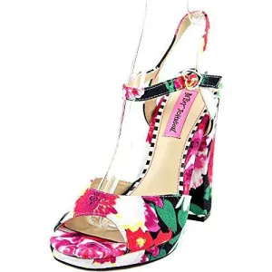 Isla Dress Sandal, Black Floral, 7.5 M Us