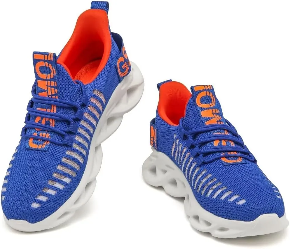 Jakcuz Women's Lace Up Walking Shoes Breathable Ultra Lightweight Sport Casual Ladies Girls Fashion Platform Sneakers