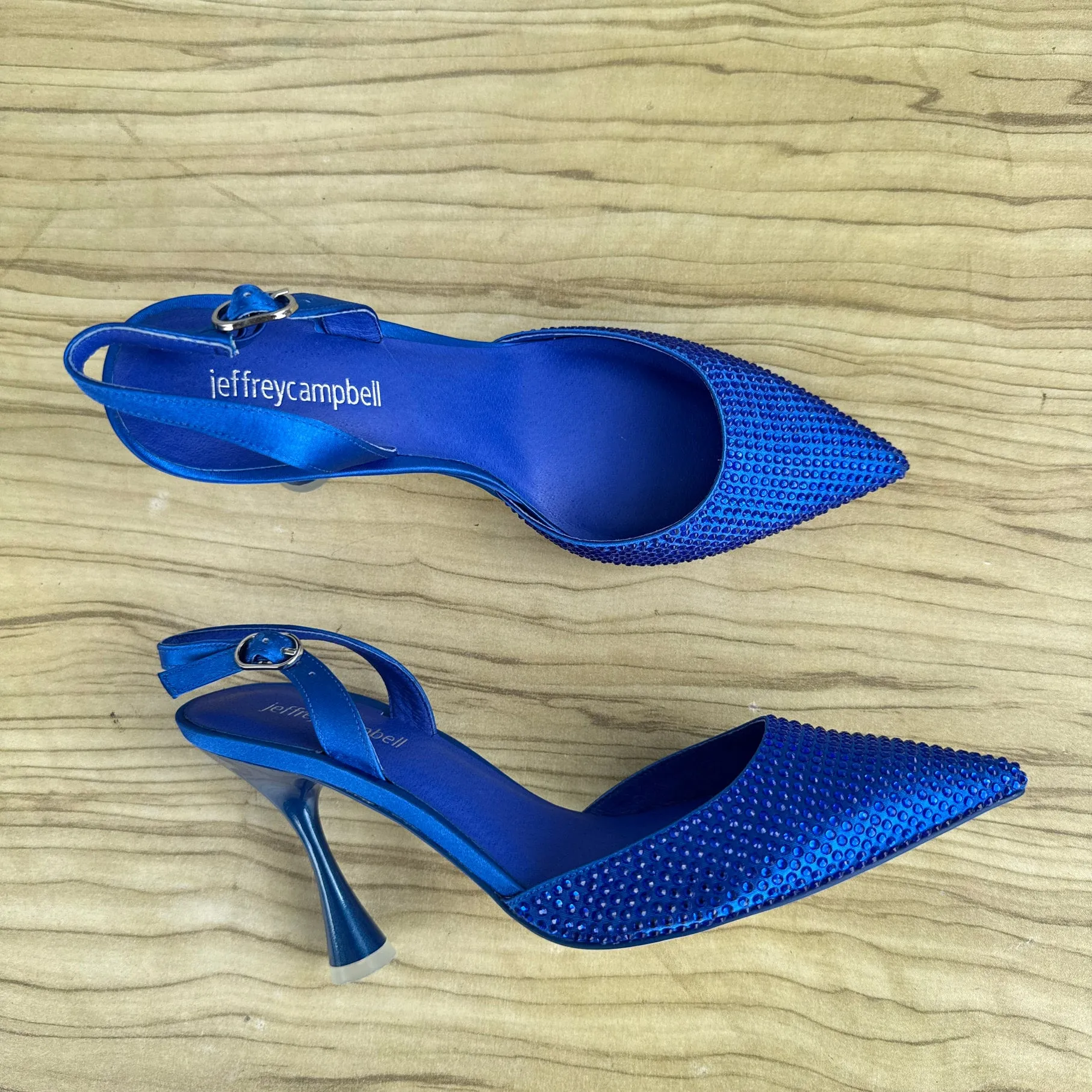 Jeffrey Campbell Zivot Slingback - Blue Size 38, 39
