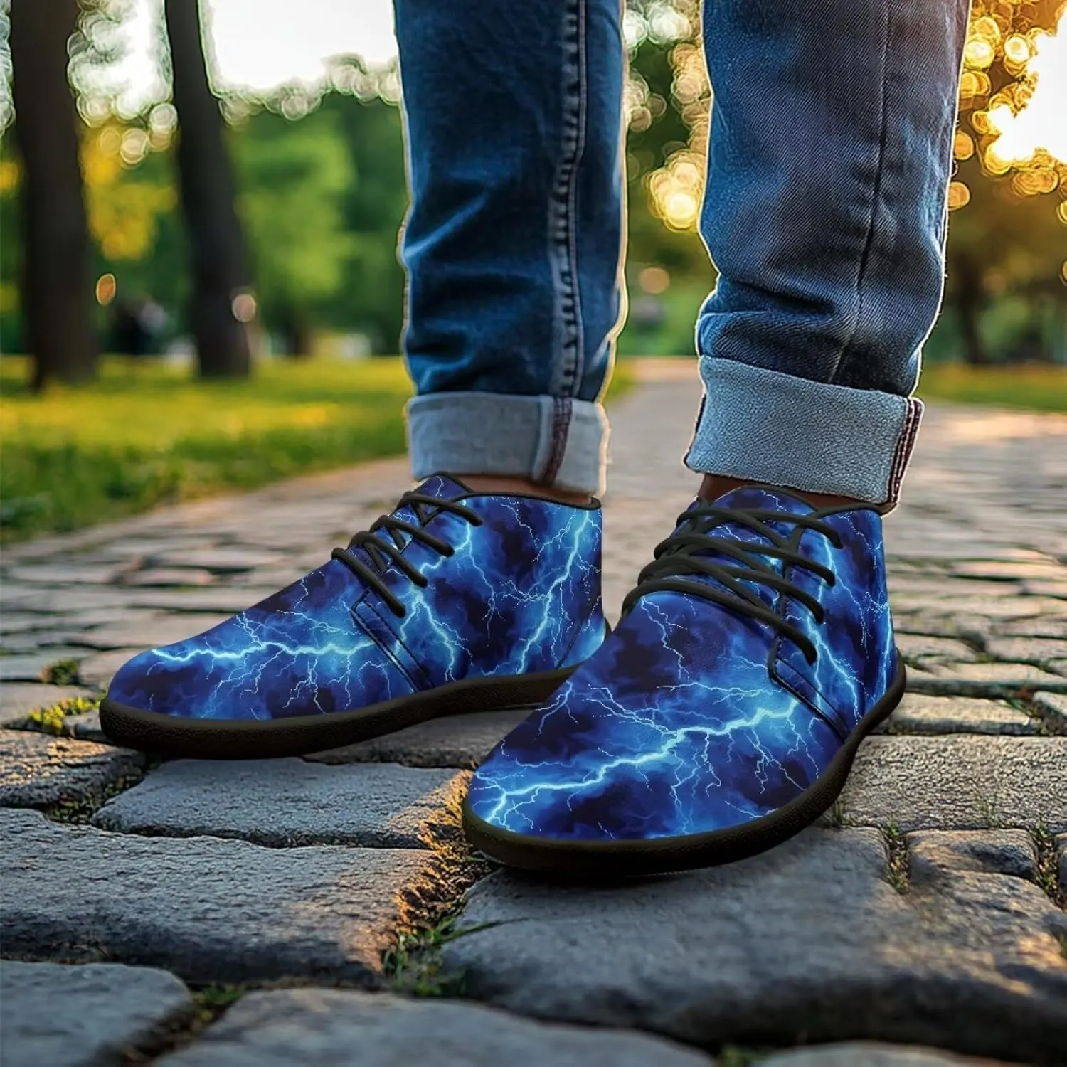 Jeiento 3D Lightning Barefoot Running Shoes for Men | Men's Running Shoes | Minimalist Wide Toe Box Shoes