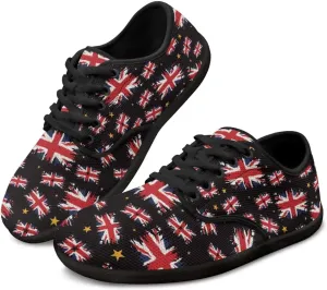 Jeiento American Flag Hike Barefoot Shoes with Wide Toe Box for Men Patriots, Non-Slip