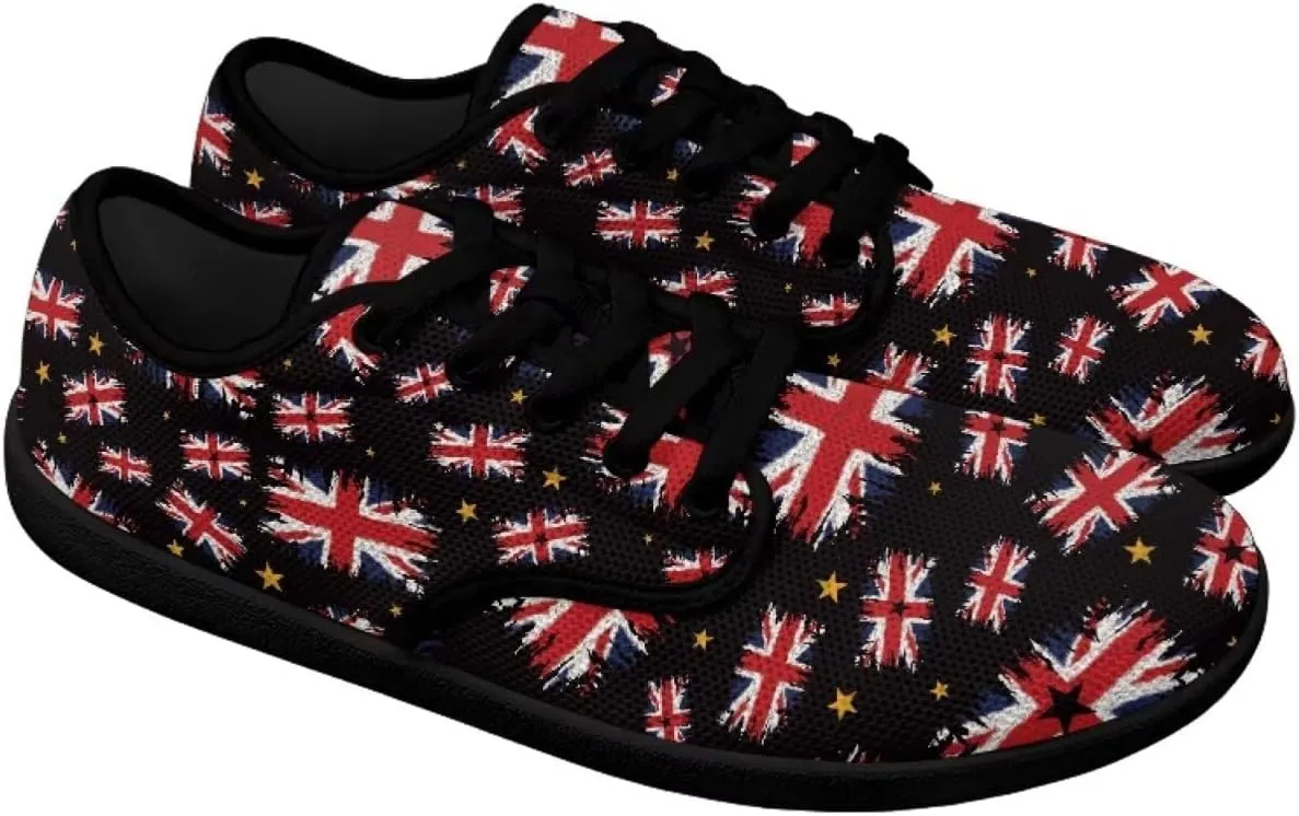 Jeiento American Flag Hike Barefoot Shoes with Wide Toe Box for Men Patriots, Non-Slip
