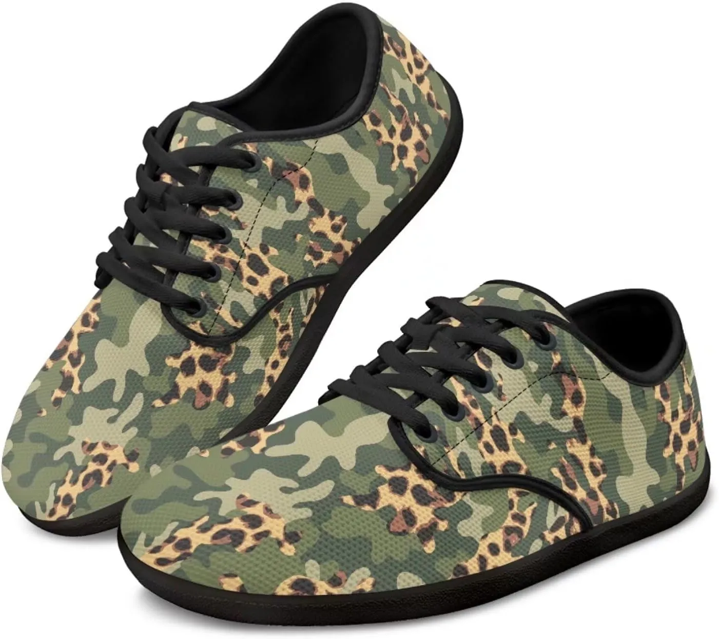 Jeiento Camouflage Theme Barefoot Shoes Men Zero Drop Shoes Mens Workout Shoes