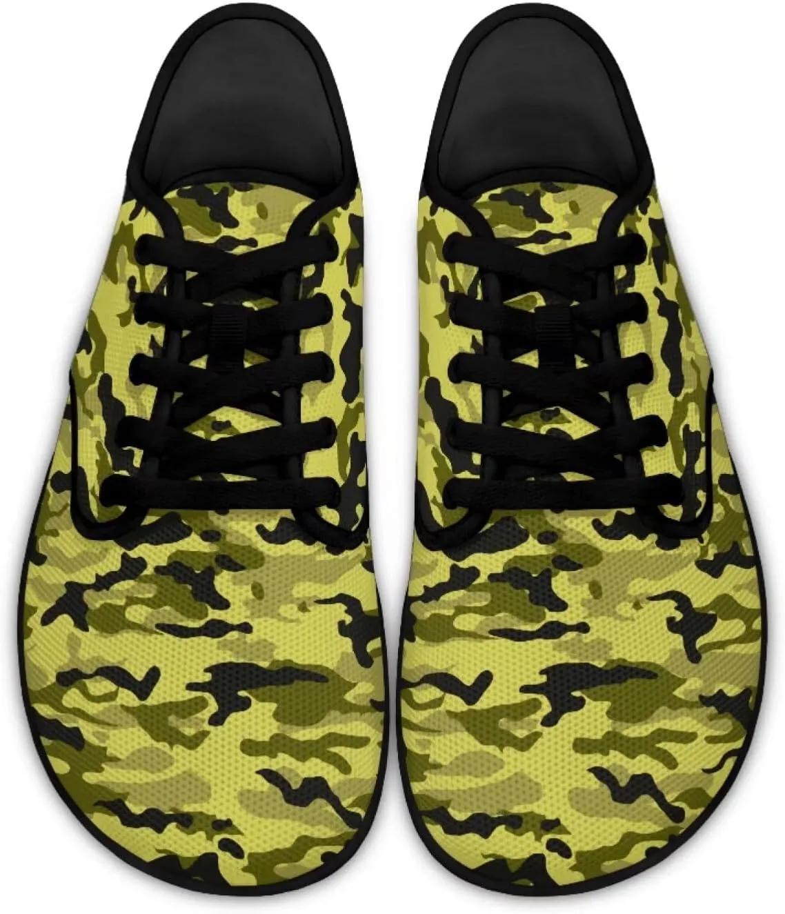 Jeiento Camouflage Theme Barefoot Shoes Men Zero Drop Shoes Mens Workout Shoes