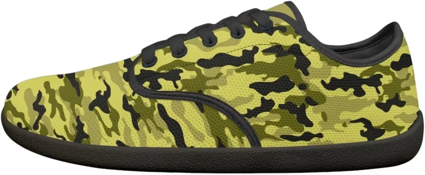 Jeiento Camouflage Theme Barefoot Shoes Men Zero Drop Shoes Mens Workout Shoes