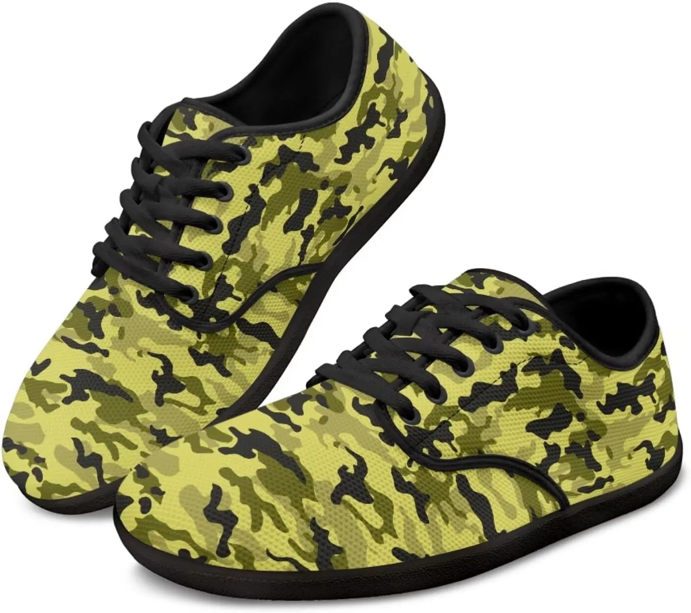 Jeiento Camouflage Theme Barefoot Shoes Men Zero Drop Shoes Mens Workout Shoes