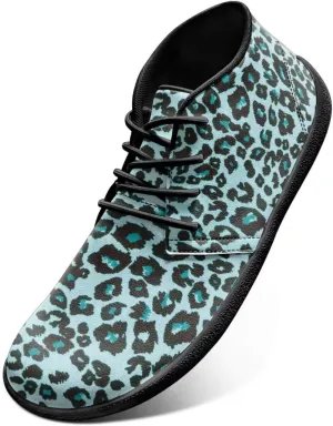 Jeiento Fish Scale Print Mens Barefoot Walking Shoes with Rubber Sole Zero Drop Sole