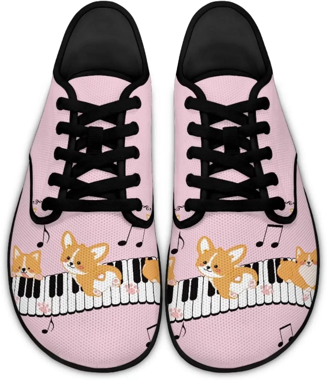 Jeiento Music Theme Hike Barefoot Shoes Men, Grounded Footwear Barefoot for Womens Mens