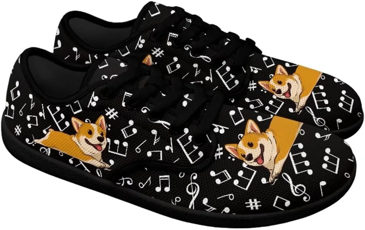 Jeiento Music Theme Hike Barefoot Shoes Men, Grounded Footwear Barefoot for Womens Mens