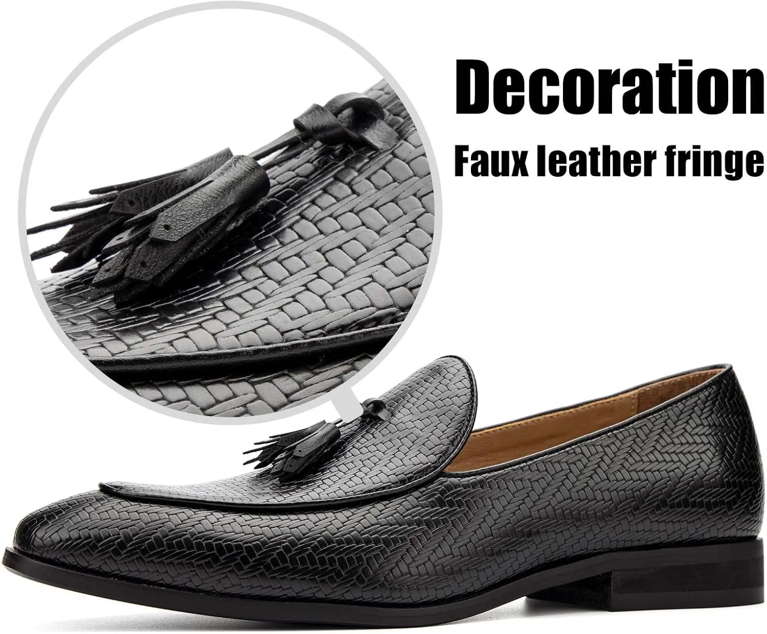 JITAI Mens Loafers Shoes Slip On Driving Shoes Casual Dress Loafer Business Fashion Shoes