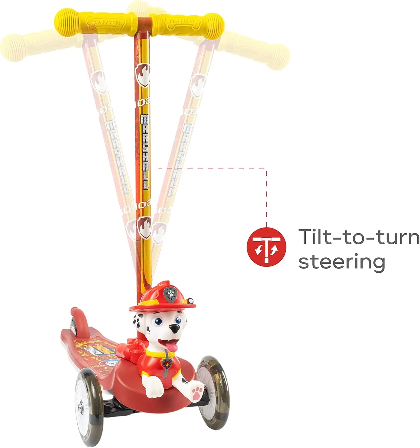 Kick Scooter for Kids, Self-Balancing 3 Wheeled Scooter with Light Up Wheels & Deck, Extra Wide Anti-Slip Deck, Rear Brake, Lean to Steer, Lightweight Design, for Kids 3 and Up, 75 LB Limit