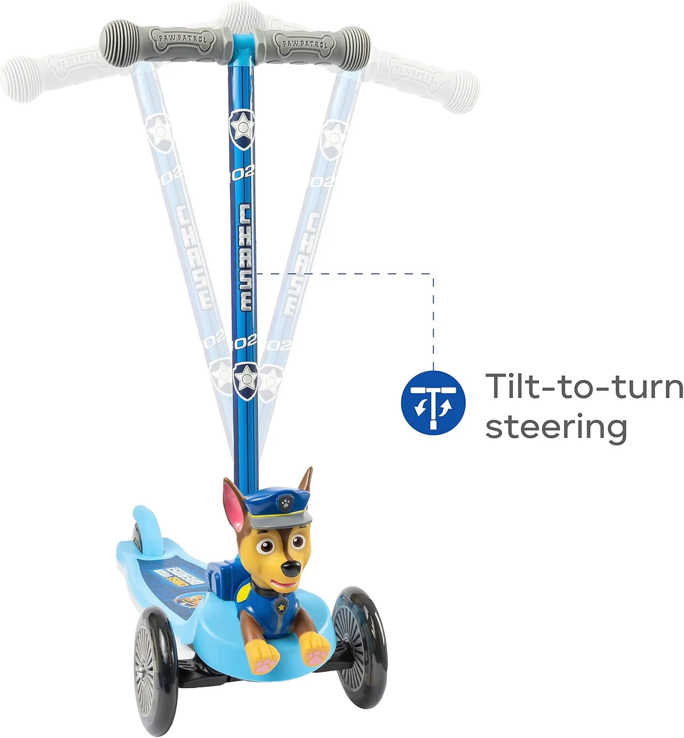 Kick Scooter for Kids, Self-Balancing 3 Wheeled Scooter with Light Up Wheels & Deck, Extra Wide Anti-Slip Deck, Rear Brake, Lean to Steer, Lightweight Design, for Kids 3 and Up, 75 LB Limit