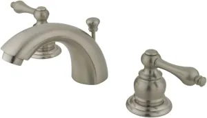 Kingston Brass GKB948AL Magellan Mini-Widespread Bathroom Faucet with Retail Pop-Up, 4.5 x 3.5 x 2.06, Brushed Nickel