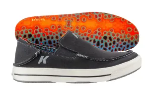 Korkers Fish Moc Brown Trout w/ Fixed Kling-On Deck Soles