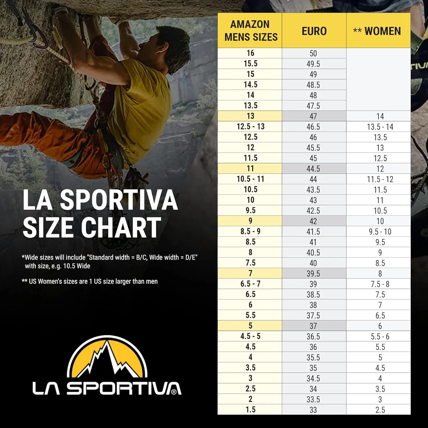 La Sportiva Mens Genius - Lace-Up Performance Rock Climbing Shoe