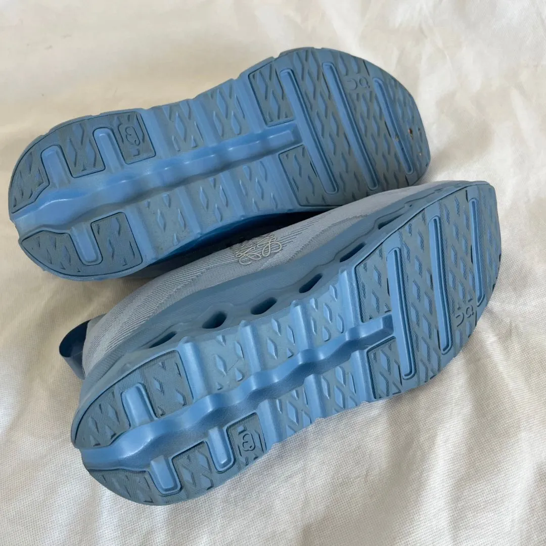 Loewe x On Cloudtilt Light Blue Stretch Recycled-Knit Sneaker Shoes, 45