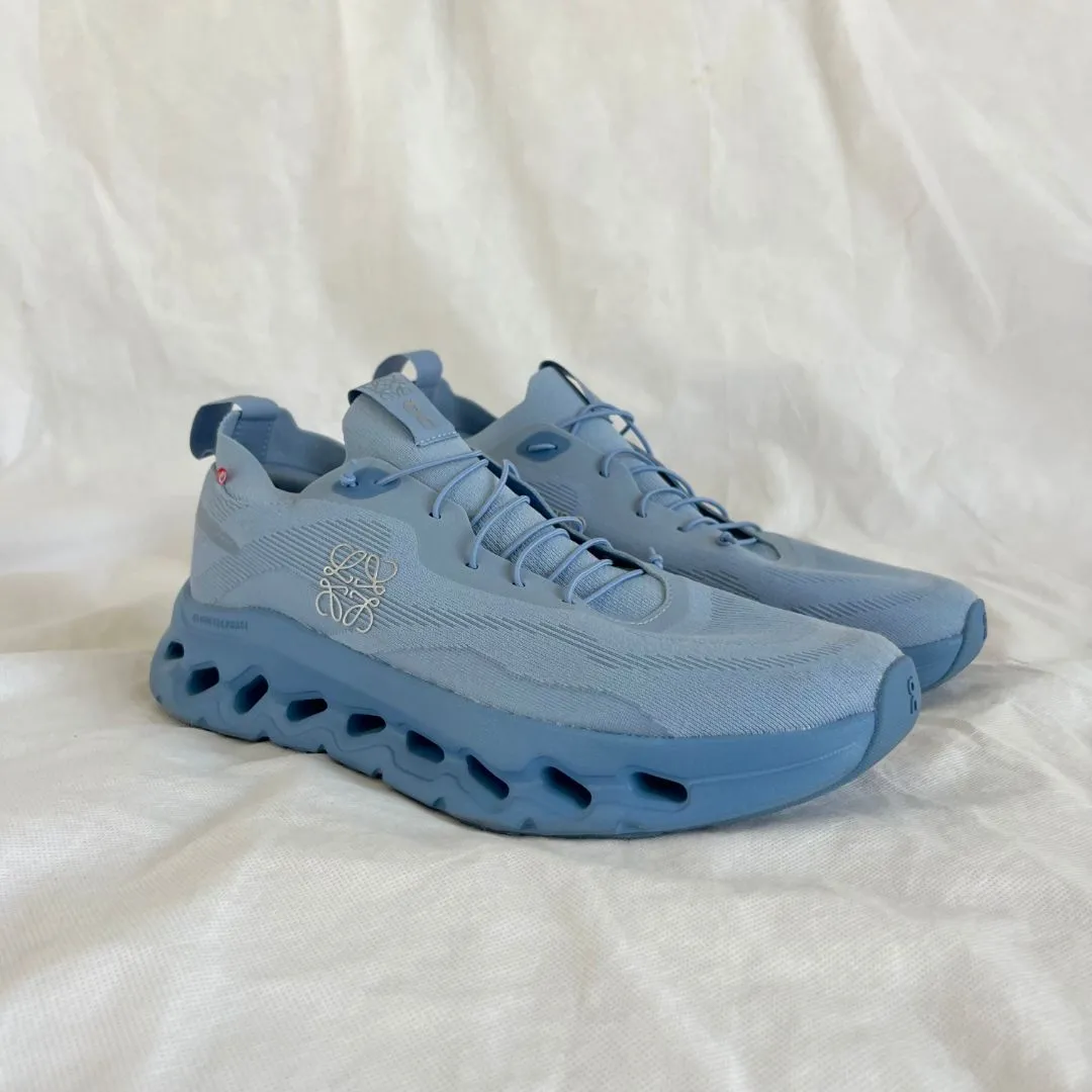 Loewe x On Cloudtilt Light Blue Stretch Recycled-Knit Sneaker Shoes, 45