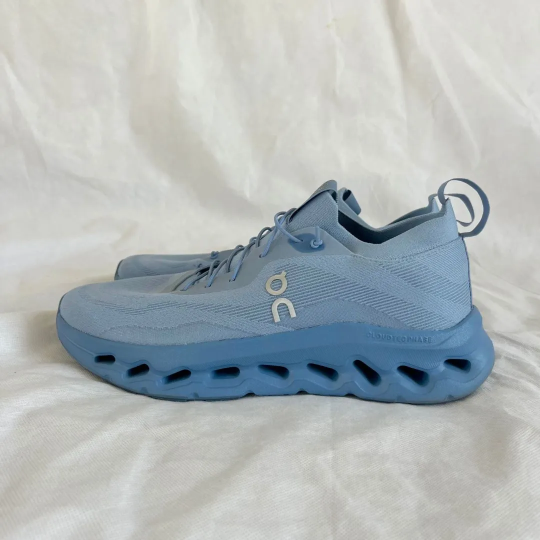 Loewe x On Cloudtilt Light Blue Stretch Recycled-Knit Sneaker Shoes, 45