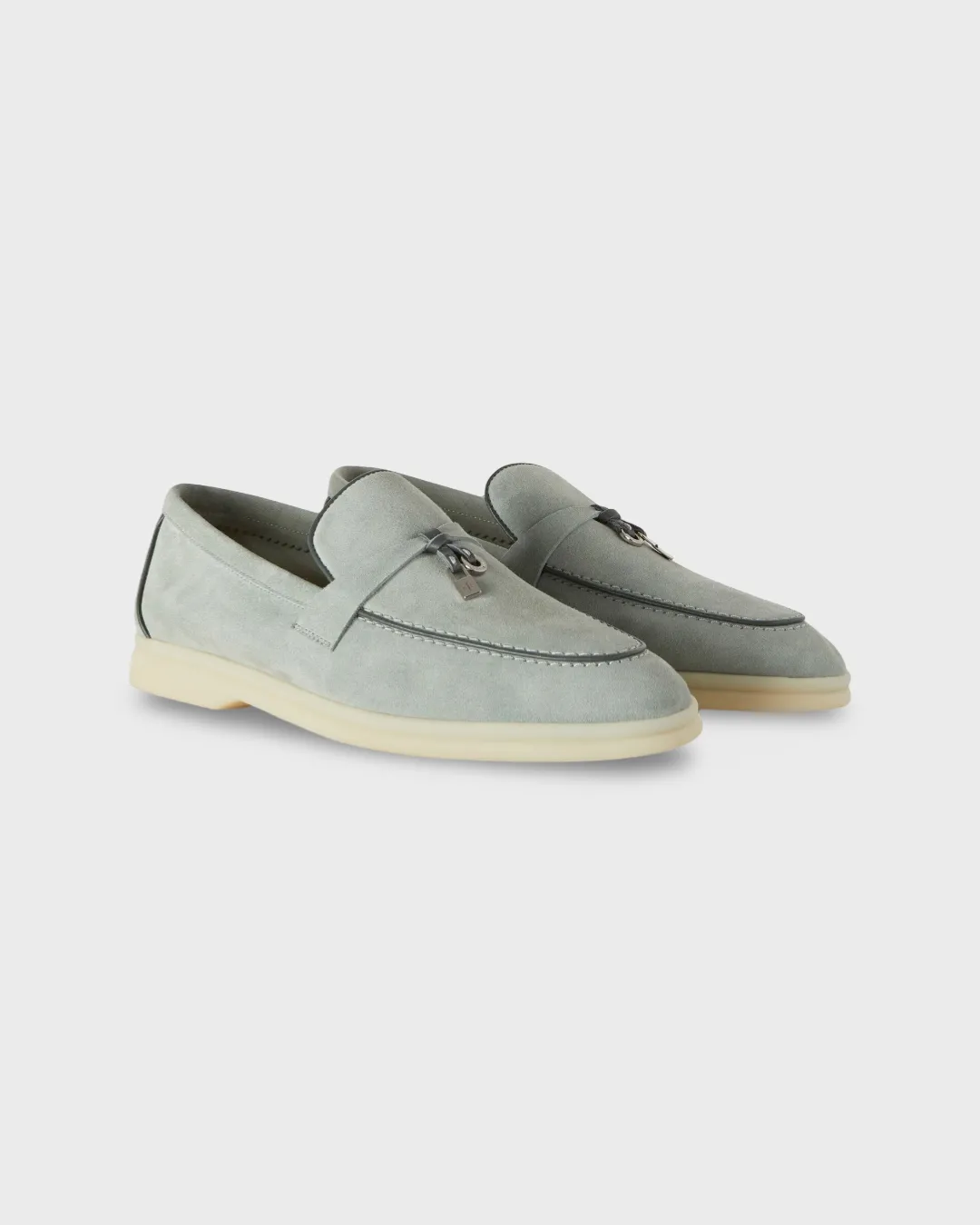 Loro Piana Summer Charms Walk Loafer Eucalyptus