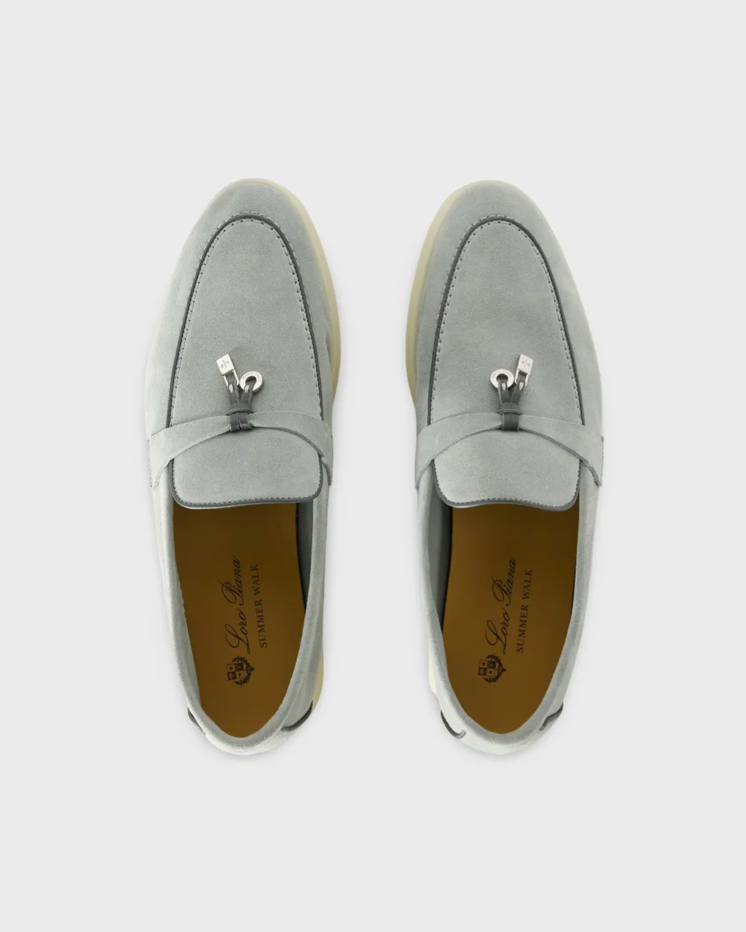 Loro Piana Summer Charms Walk Loafer Eucalyptus
