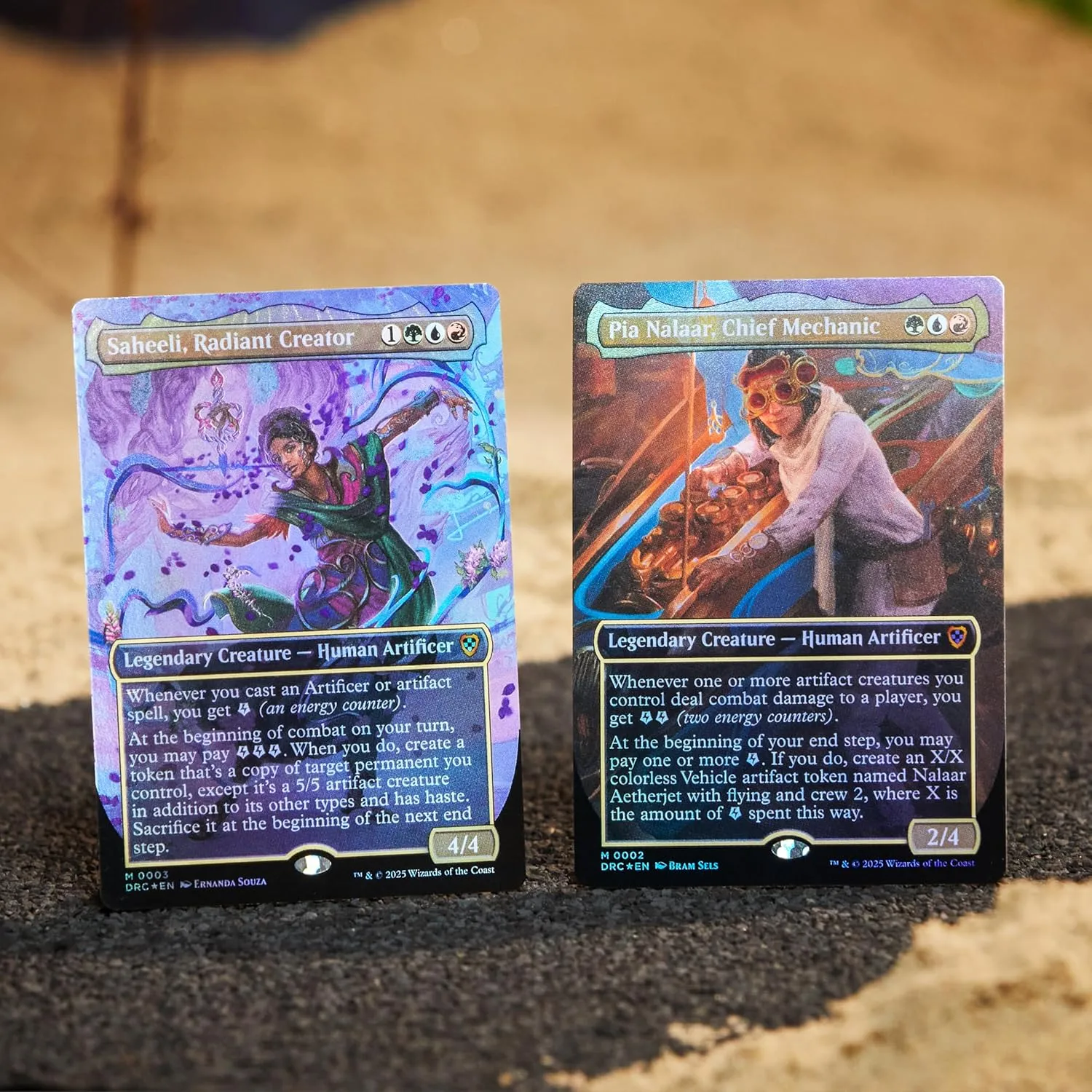 Magic The Gathering Aetherdrift Commander Deck - Living Energy (100-Card Deck, 2-Card Collector Booster Sample Pack   Accessories)