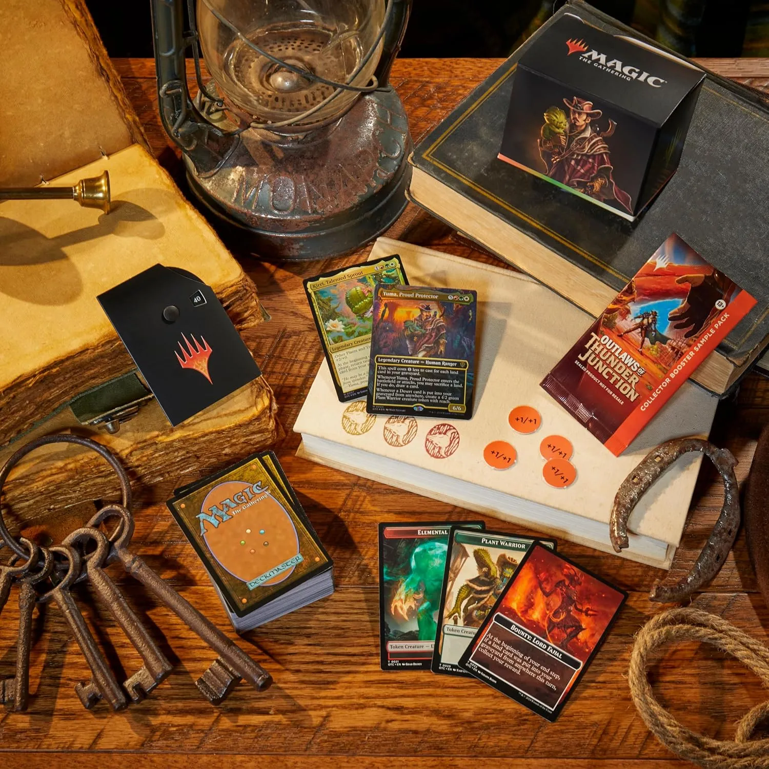 Magic: The Gathering Outlaws of Thunder Junction Commander Deck Bundle - Includes All 4 Decks (Quick Draw, Desert Bloom, Grand Larceny, and Most Wanted)