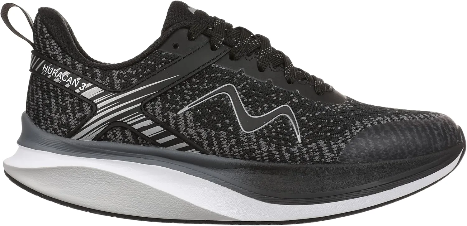 MBT Huracan 3 Lace Up Running Shoes in Black for Women in Size 7.5