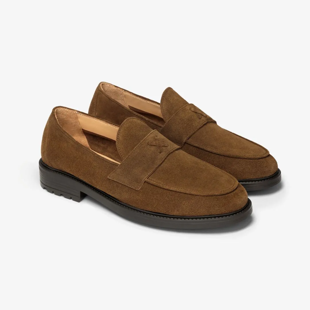 Men's Brown Suede Lug Centesimo