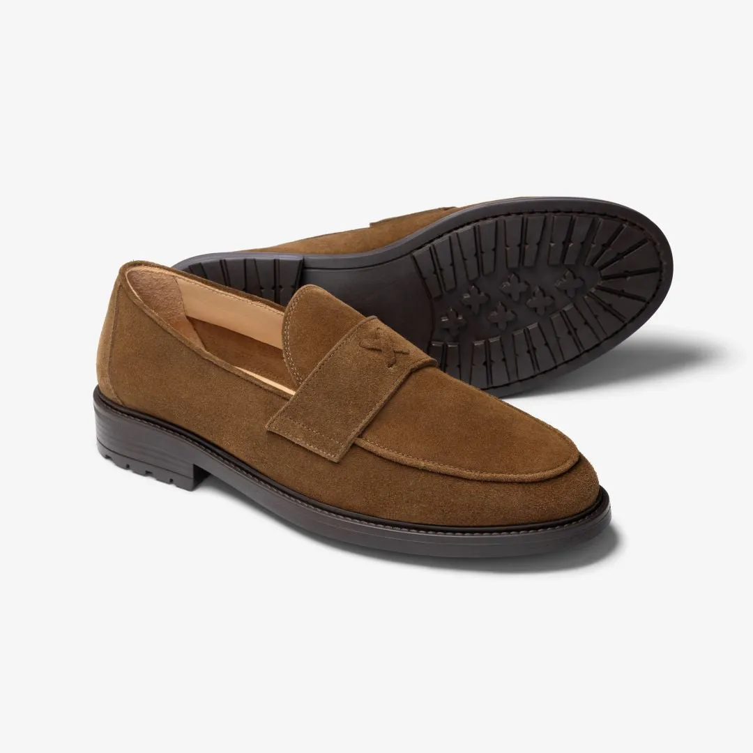 Men's Brown Suede Lug Centesimo